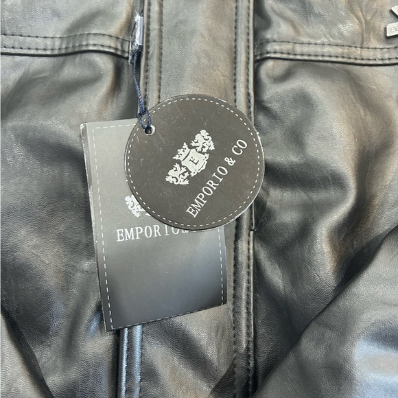 Emporio & Company Men’s Leather Jacket Xl - Picture 12 of 14